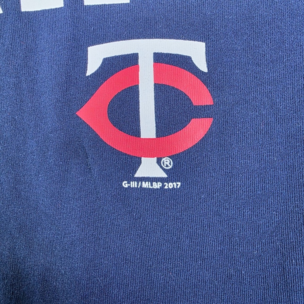 Minnesota Twins Baseball T-Shirt Men's Medium Navy Blue MLB Graphic Tee - Picture 8 of 12